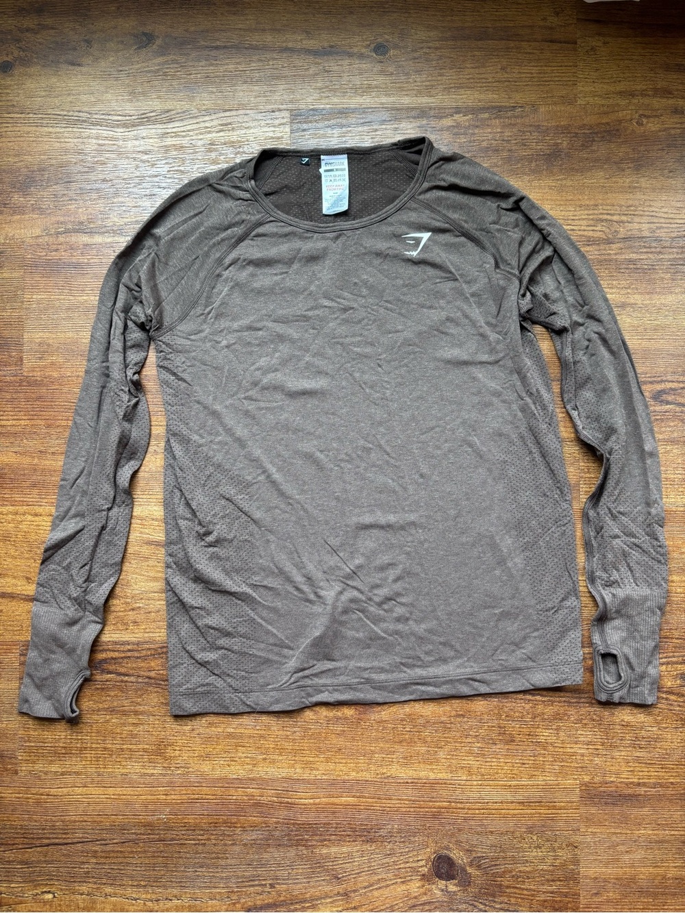 Gymshark Men's Long Sleeve Training Top - Brown